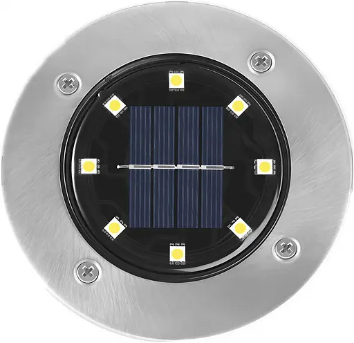 Вуличний світильник ґрунтовий Yiwu 8 LED із сонячною панеллю 4 штуки в наборі автономний ліхтар для саду світлодіодний HP-L-1 - фото 3