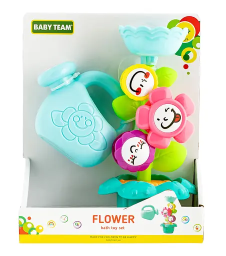 Набір іграшок для ванни Baby Team Квіточка різнобарвний (9037) - фото 3