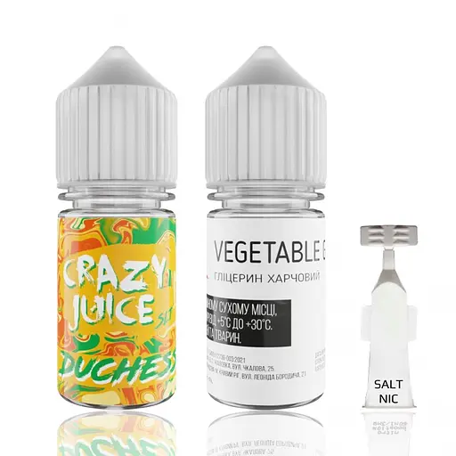 Набор компонентов для самозамеса солевой заправки Crazy Juice Duchess 30 мл 0-50 мг Дюшес (11989)