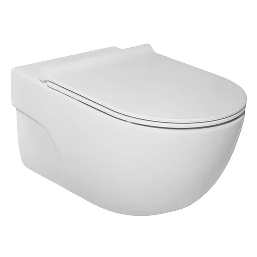 Унитаз подвесной Roca Meridian Rimless A34H240000 с сидением Soft Close, Белый - фото 1