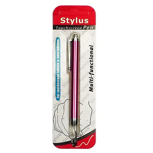 Стилус ємнісний, з отвором для кріплення, пурпурний - фото 3