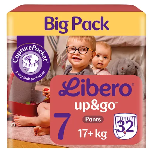 Підгузки-трусики Libero Up&Go 7 (17+ кг) 32 шт.