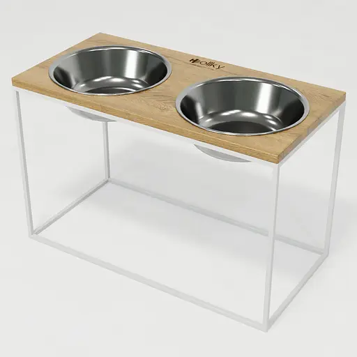 Hollky Base XXL40 — миски на подставке для очень больших собак (2 × 2,8 л) - фото 2