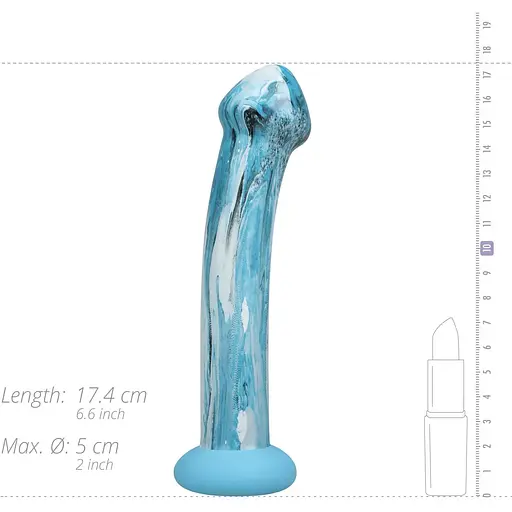 Стеклянный дилдо Gildo Ocean Ripple - фото 7