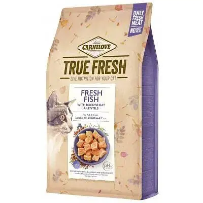 Сухой корм Carnilove True Fresh Cat для взрослых кошек с рыбой 340 г - фото 1