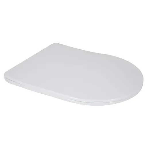 Сиденье для унитаза Mixxus Seat Cover Bevel-2004 560x363х30 мм, с микролифтом MI6730, Белый - фото 1