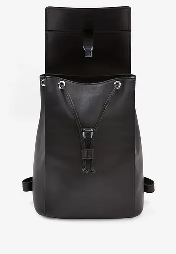 Женский кожаный рюкзак Kim черный краст - фото 8