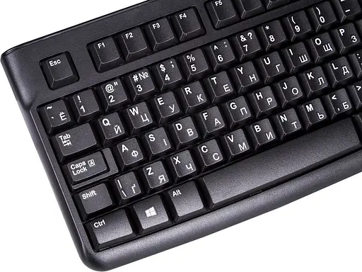 Клавіатура Logitech K120 USB black UKR (920-002643) - фото 3