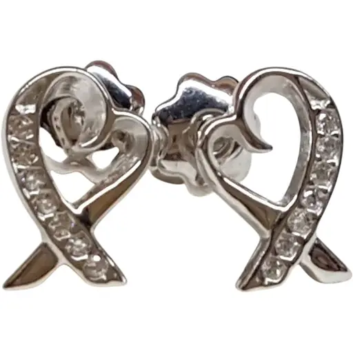 Срібні пуссети Qvaliz з фіанітами. 902-00484