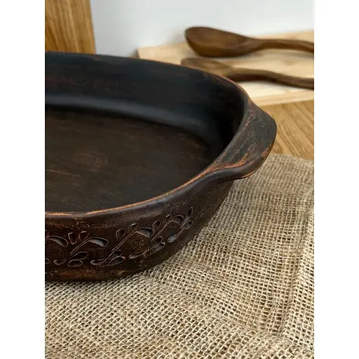 Деко для запікання керамічне (глиняне) різьблене Декор - фото 5