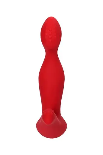 Стимулятор простати ToDo Vibrating Prostate Massager Proman, 12.5 см червоний - фото 2