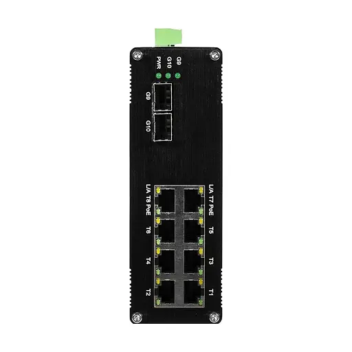 PoE-коммутатор 10-портовый управляемый L2+ E-LINK LNK-IMC208-2.5GPM-SFP+ 2.5G с 8 портами PoE, 240W (73-00139) - фото 2
