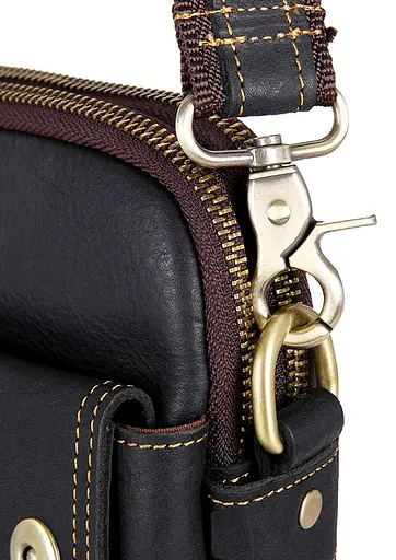 Чоловіча шкіряна сумка Vintage 18,5х24х5 см sum0013939 - фото 8