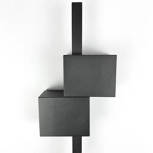 Настінний чорний світильник Сomfort у корпусі 80 см Line F Арт. WM23/800 BK - фото 4