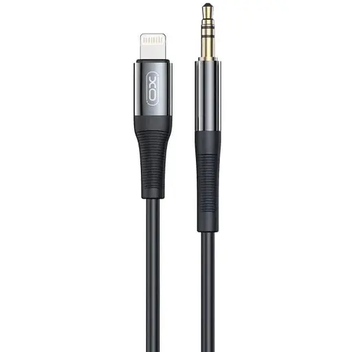 Кабель AUX XO NB-R193A Lightning to 3.5 мм adapt audio Черный