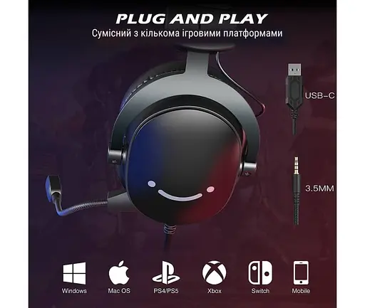 Наушники Fifine гарнитура накладные H9 черные - фото 4