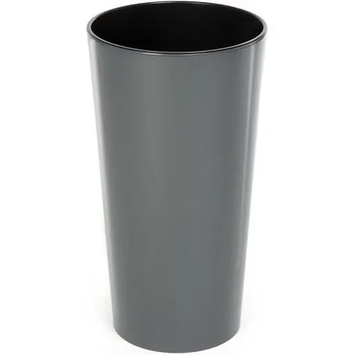 Вазон Lamela 14 см з вкладкою антрацит (000022765) - фото 1