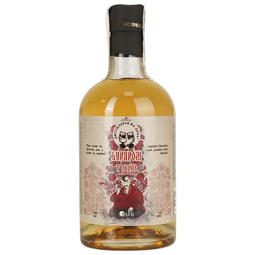 Напій спиртний Дистилерія на двох буряРом 7 овочів 38% 0.5 л - фото 2