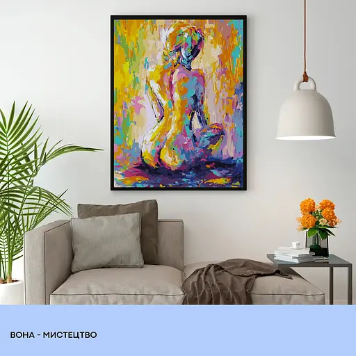 Набір для розпису по номерах "Вона-мистецтво" 40*50 см, IDEA2-GX45514, ТМ "99IDEAS" - фото 3