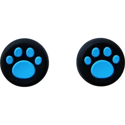 Накладки на стики Thumb Grips 2-pack для PS4-PS5-Xbox FootPrint Blue [47553]