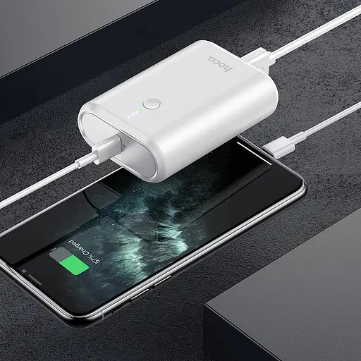 Зовнішня батарея Hoco Q3 Mayflower power bank 10000mAh біла - фото 3