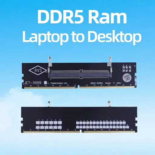 Конвертер Dynamode DDR5 Laptop SO-DIMM to Desktop DIMM RAM Memory - фото 2