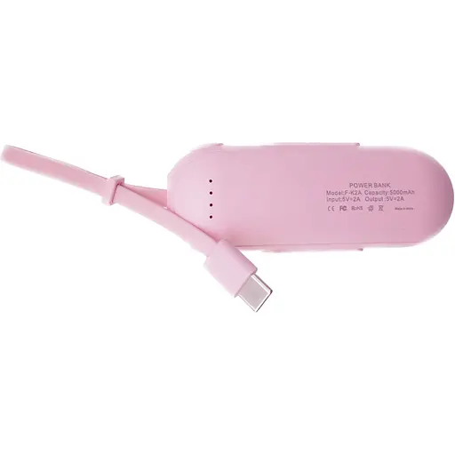 Детский УМБ Power Bank 5000mAh повербанк Котик Pink (11237) - фото 4