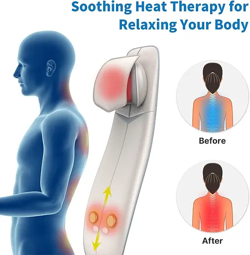 Масажне крісло RENPHO Shiatsuз підігрівом, регульоване по висоті - фото 5