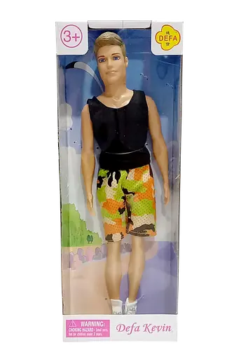 Кукла DEFA 8337 Кен, 30 см, в коробке (6903168811010) черный - фото 1