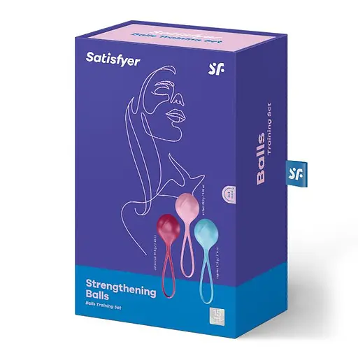 Вагінальні кульки Satisfyer Strengthening Balls, 3 шт., різнобарвний
