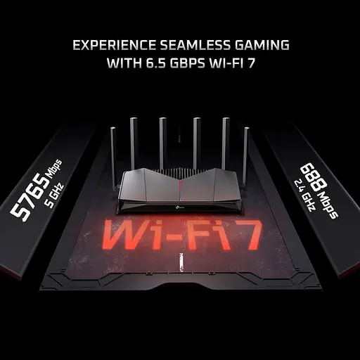 Роутер TP-LINK Archer GE400, Black, Wi-Fi 7 (до 6453 Mb/s, 2.4/5GHz), 1хLAN (1000/2500 Mb/s), 3хLAN (100/1000 Mb/s), 1хWAN (1000/250). - фото 12