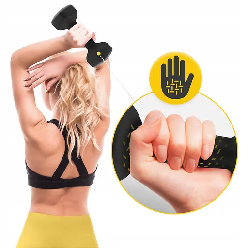 Гантели виниловые 4FIZJO Classic 2 x 6 кг (P-5905973403191) - фото 7