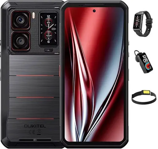 Смартфон Oukitel WP300 5G 12/512GB Gray Ліхтар / Смарт-годинник / Гарнітура для дзвінків