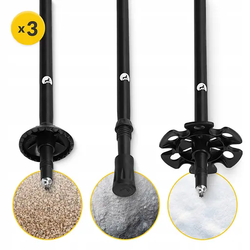 Трекинговые палки Mountain Goat Pro+ 43-130 см Black/Pink (P-5905973404662) - фото 8