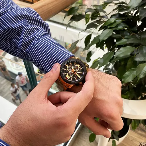 Наручний годинник чоловічий 8336 Gold-Black Curren acs0031456 - фото 8