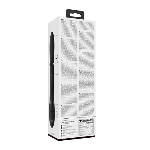 Вібратор-кролик ShotsToys Halo 24.5 см (чорний) - фото 8