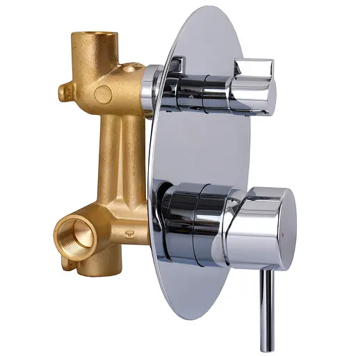 Душова система вбудована TOPAZ LOFT TLF 32205-H39-C змішувач з ручною та верхньою лійкою для ванної кімнати хром - фото 7