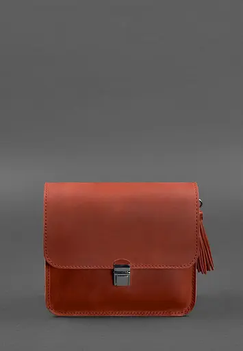 Кожаная женская бохо-сумка Лилу Коралова - фото 6