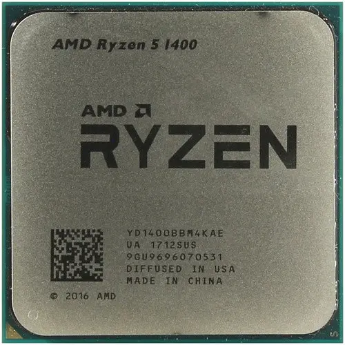 Процесор AMD Ryzen 5 1400 3.2-3.4 GHz AM4, 65W Б/В