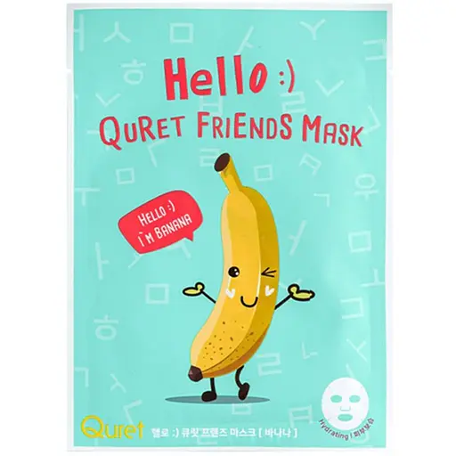 Маска для обличчя Quret Hello Friends зволожуюча 25 г - фото 1