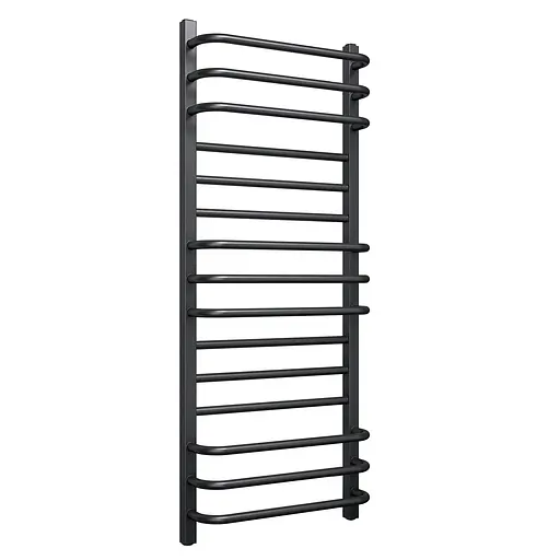 Водяна рушникосушка Navin Грандіс 500x1200, чорний муар 12-228053-3680, Чорний матовий - фото 1