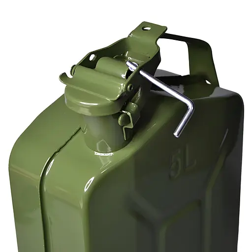 Канистра металлическая для топлива герметичная с рычажным замком 5 л (5l) - фото 2