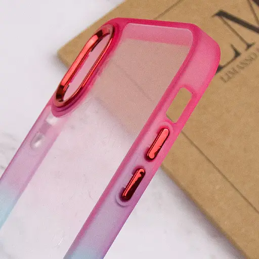 Чохол Epik TPU+PC Fresh sip series для Apple iPhone XS Max 6.5 Бірюзовий/Рожевий - фото 4