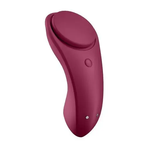 Кліторальний масажер для трусиків Satisfyer Sexy Secret 8.6 см бордовий - фото 2