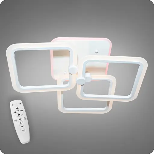 Люстра світлодіодна 517 Dlight 3color з пультом 65Вт Білий (01816) - фото 1