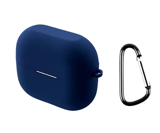 Чохол-накладка DK для Samsung Galaxy Buds 3/3 Pro (R530/R630) | Silicone Candy Friendly карабін (dark - фото 2