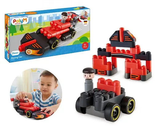 Конструктор PolyM Гоночний автомобіль 31 деталь 760020 - фото 6