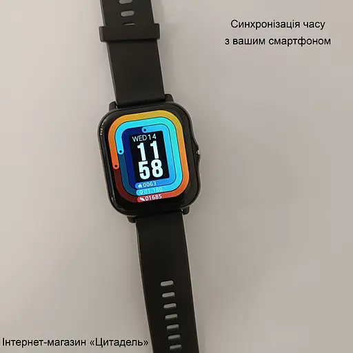 Смарт-годинник Smart Watch Y13 Bluetooth чорний, встановлення власного фону - фото 3