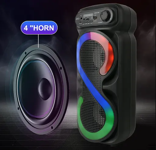 Портативна Bluetooth-колонка SING-E ZQS4270M з потужним звуком та акумулятором 20 Вт Чорний - фото 5