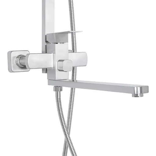 Душова система універсальна Lidz Kubis 1033 на три споживача (з виливом) (k35) LDKUB1033NKS46110 Nickel, Нержавіюча сталь - фото 3